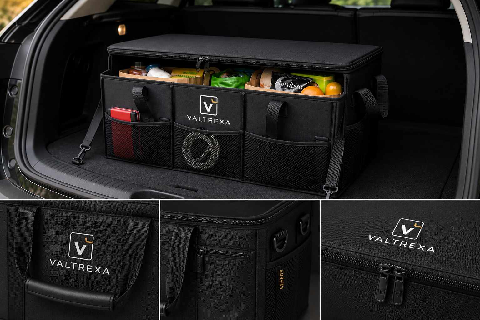 Valtrexa premium car boot organiser concept